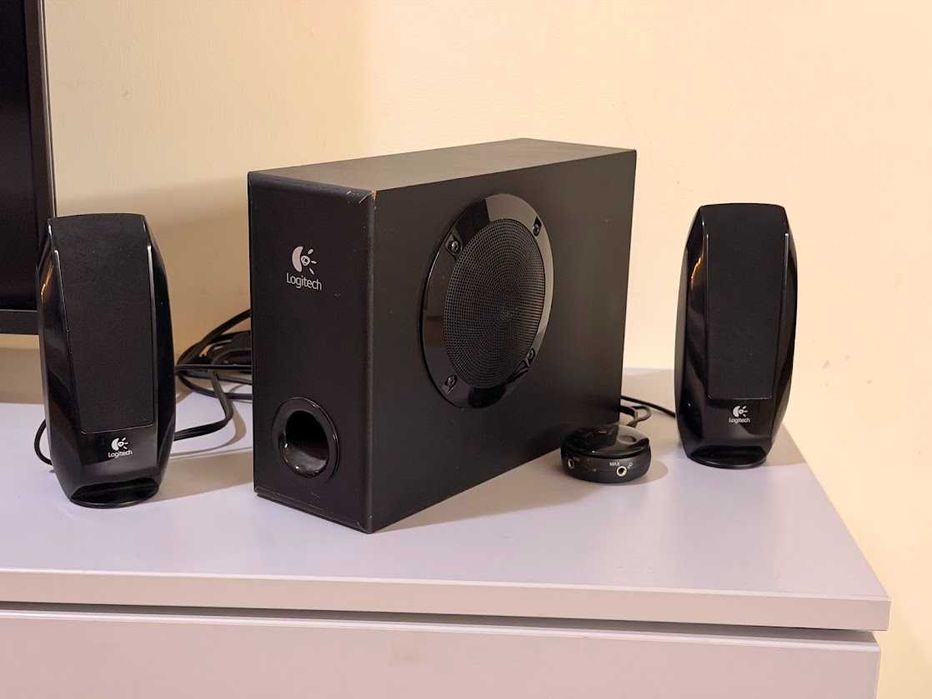 Акустична система 2.1 Logitech S220, колонки для пк, динаміки
