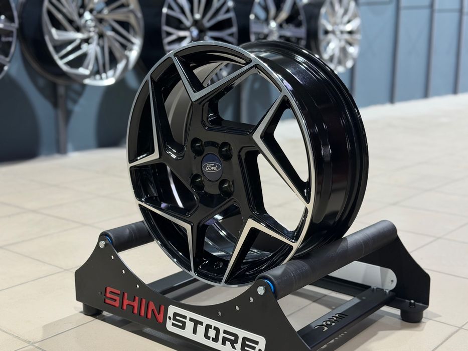 Нові диски Ford R17 4x100 REPLICA FD561 Black Machined Face