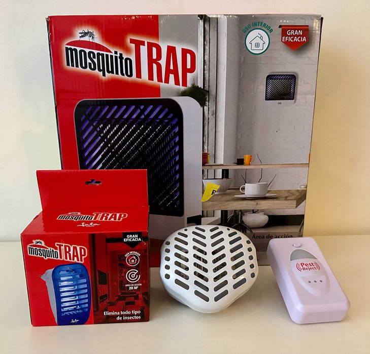 Armadilhas eléctricas repelentes de mosquitos em óptimo estado