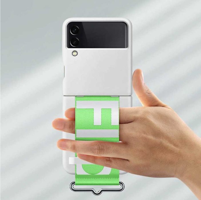 Оригинальный чехол Samsung Galaxy Z Flip 3 Silicone Cover With Strap