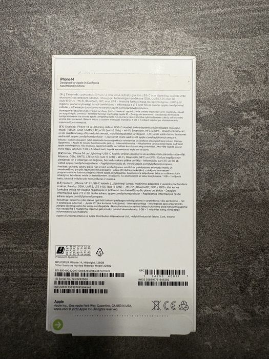 Iphone 14 128 GB czy Midnight