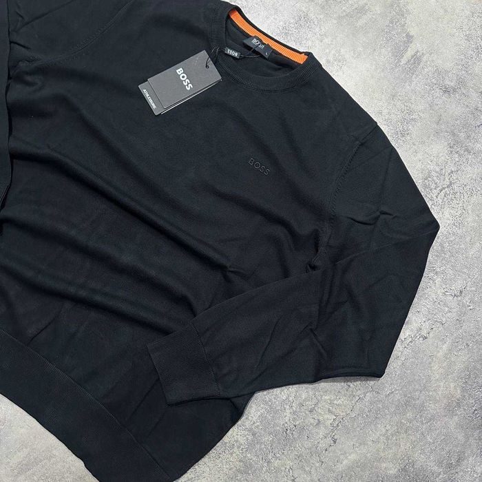 Класичний чорний чоловічий світшот Hugo Boss