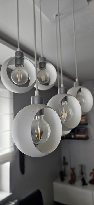 Lampa sufitowa nad stół i kinkiet w komplecie