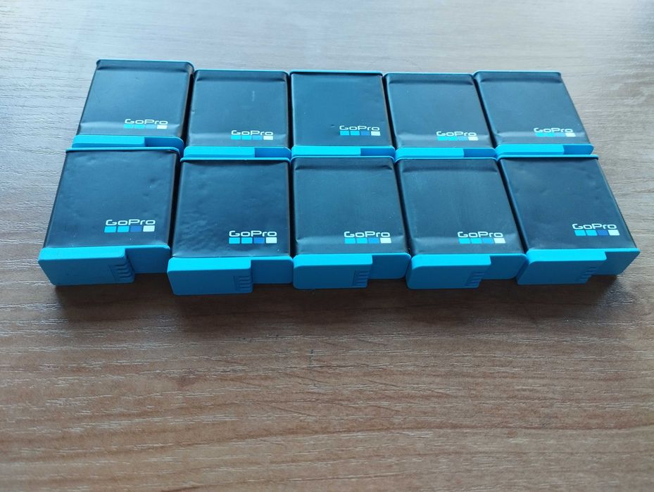 Zestaw 10sztuk Akumulatorów GOPRO Enduro do Hero 9/10/11/12 Black