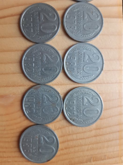 Монеты СССР 20 Копеек,1961 Монета Советская, Нумизматика, Деньги Стар.