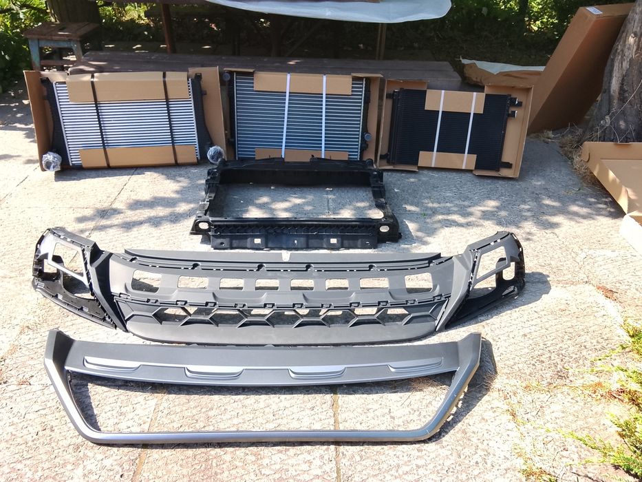 VW Volkswagen Tiguan 2 Allspace Губа спойлер переднього бампера