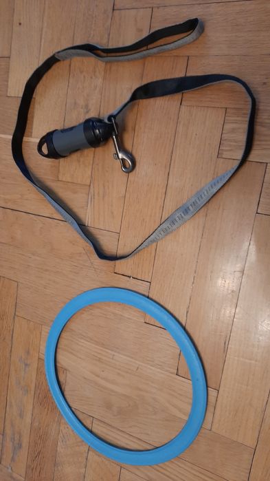 Smycz szelki  z woreczkami i szeklą dla psa,szelki dla psa i kota,ring