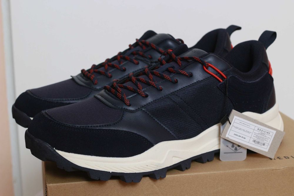 Buty Medicine 44 granatowe sneakersy sznurowane