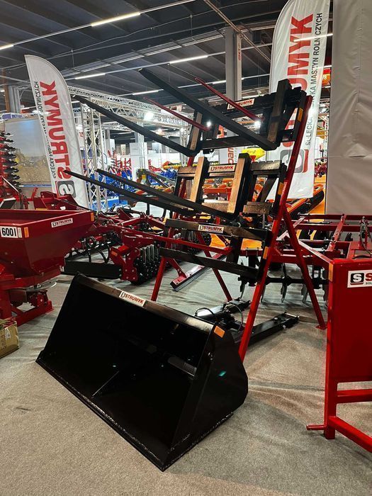 Łyżka na widły do wózka widłowego-ŁYCHA z siłownikiem-DOSTARCZAM