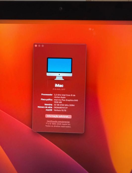 iMac Apple 21.5-inch, 2017 Silver64730141280771124