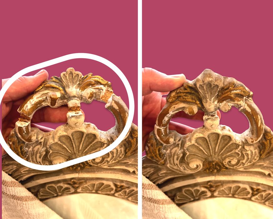 Conjunto Vintage: Credência, Espelho e Candeeiros de Parede