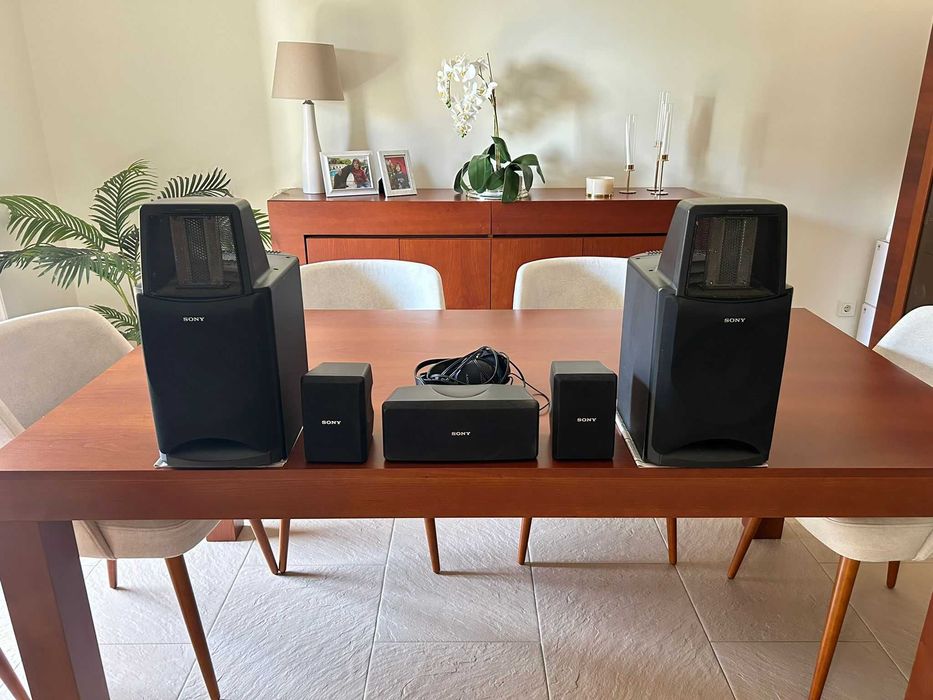 Conjunto colunas sound surround Sony