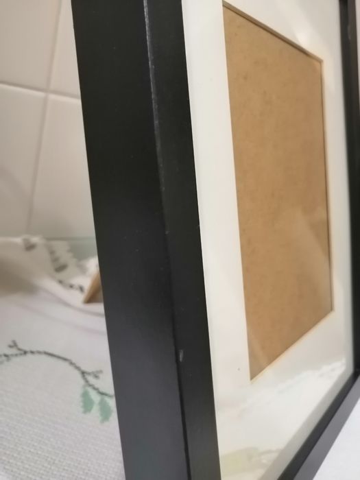 2 Paspatur moldura fotografia madeira preta+Caixilhos para quando.