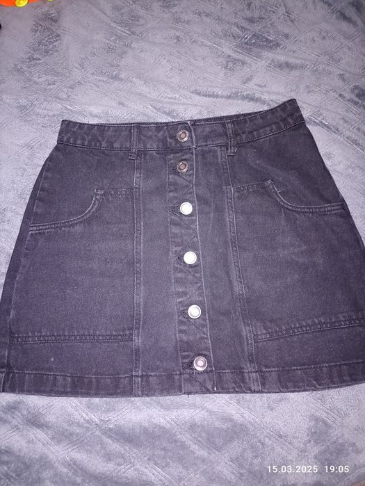 Джинсова спідничка міні