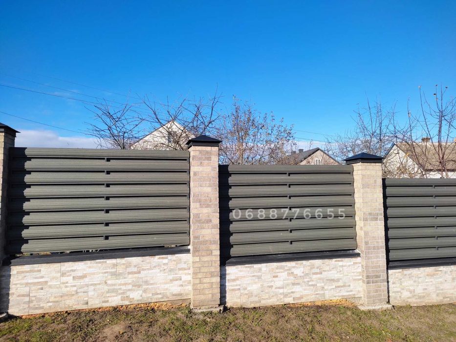 Штахетник металевий штакетник металлический забор металеві штахети