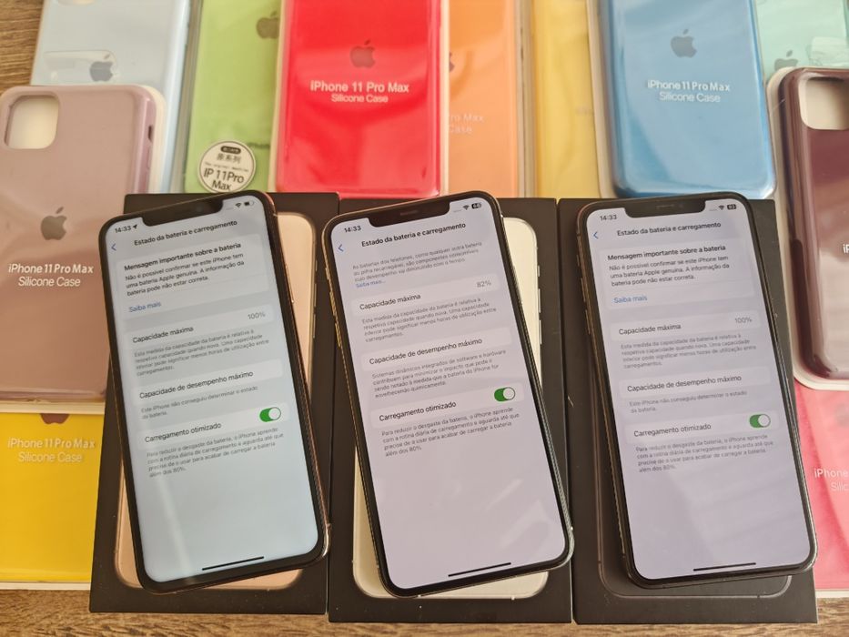 iPhone 11 Pro Max 64GB Gold/Verde Bom estado Aceito Retomas