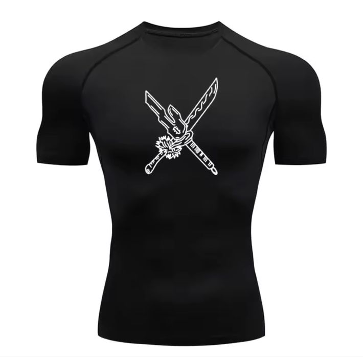 Обтягуючі,термо,рашгард футболки,зал,спорт,з принтами,компресійн