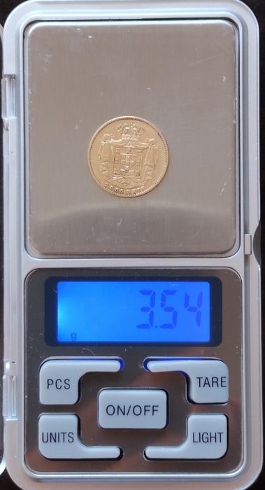 Moeda Ouro 2000 Réis 1869 D. Luís Excelente Estado