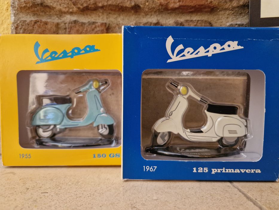 Vespa lambreta coleção 4 modelos + publicidade chapa