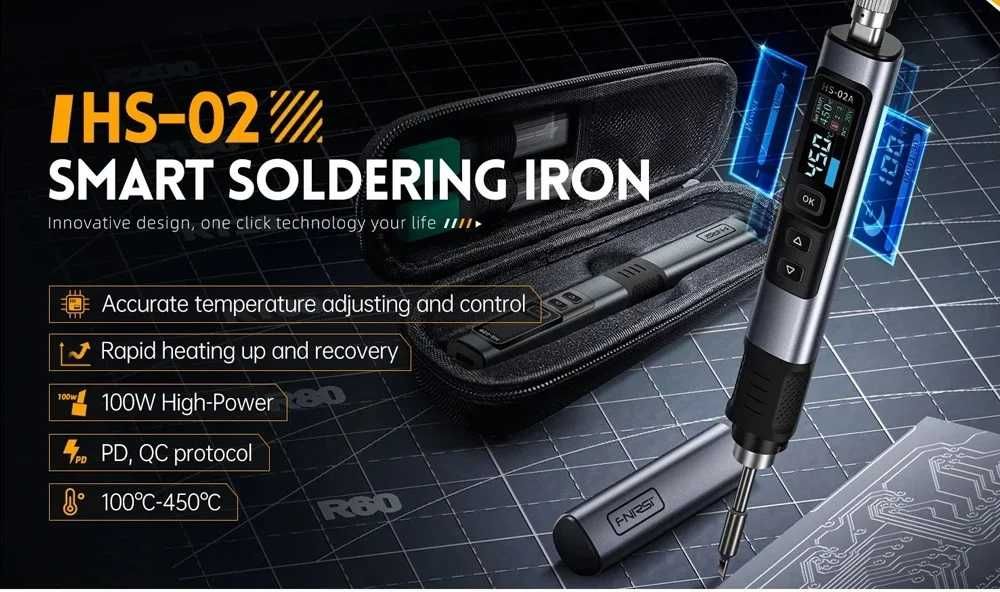 Паяльник FNIRSI HS02A 100W різні комплектації