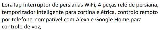 Loratap Automatismo Estores - novo