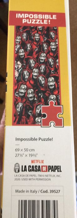 Puzzle 1000 Casa de Papel - Impossible