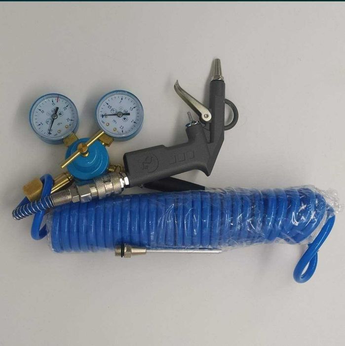 Комплект редуктор + гибкая связь + пистолет для гелия на баллон 40 л