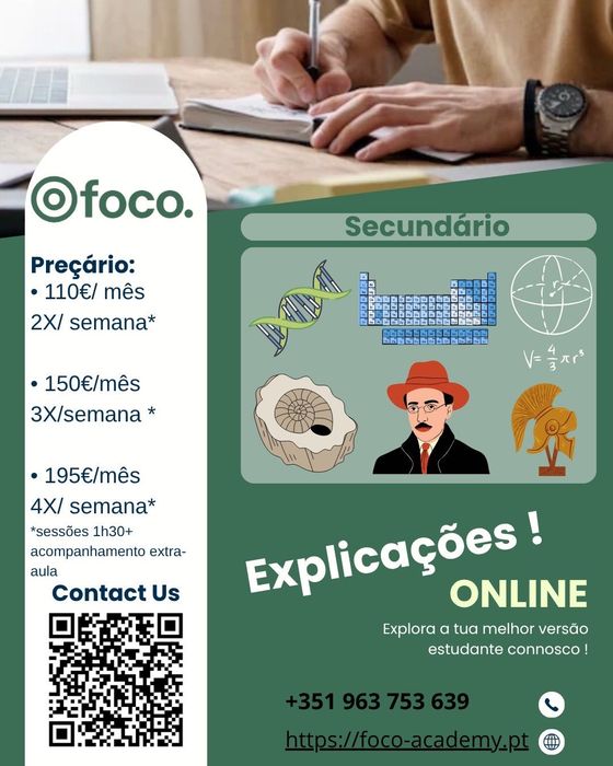Explicações 5.º-12.º ano