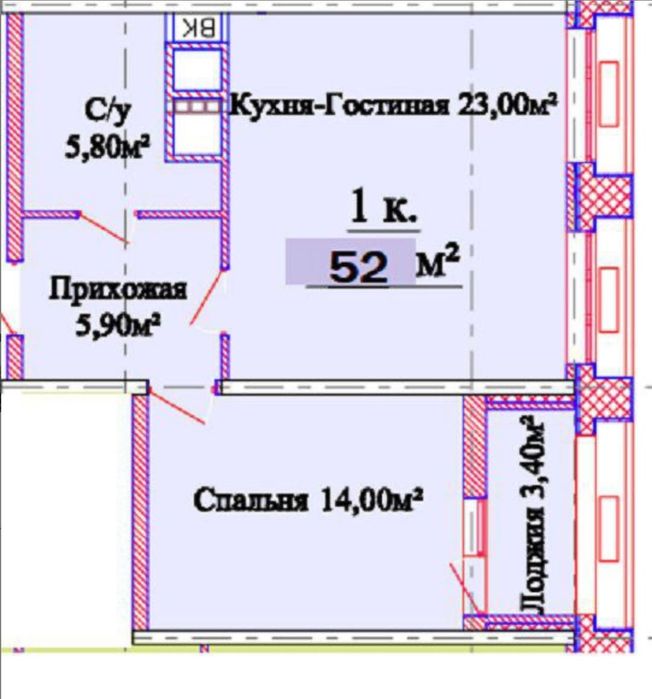 ЖК Омега | 52 метра | Вид на море