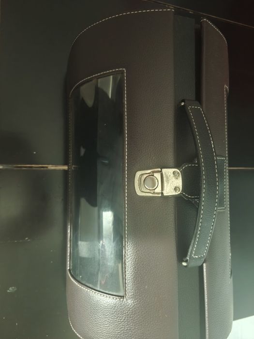 Mala transporte garrafas vinho em pele