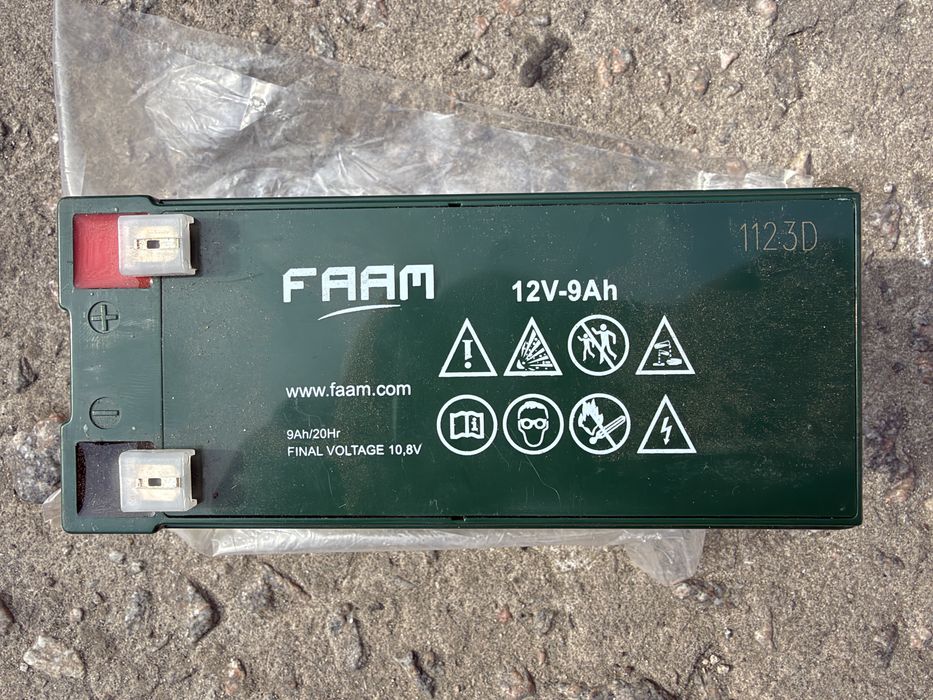 Акумулятор FAAM 12V 9Ah AGM (12В 9Ач)