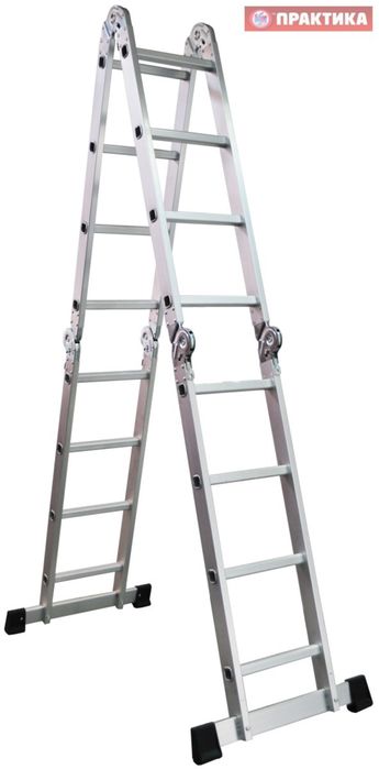 Лесница/Драбина, стремянка алюмінієва трансформер 4*3-4*4-4*5-4*6