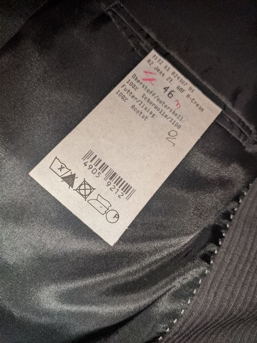 Marynarka grafitowa J. Philipp w prążki wełna dziewicza virgin wool