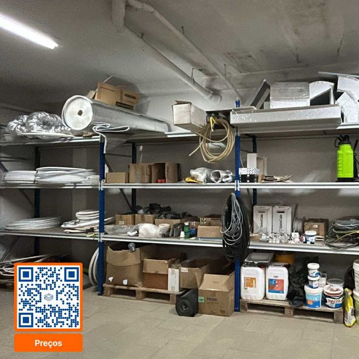 Racks industriais novos | Estantes metálicas com preços no QR Code