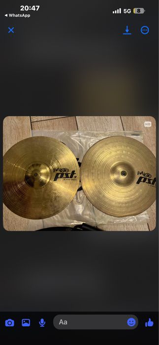 Pratos bateria paiste pst3