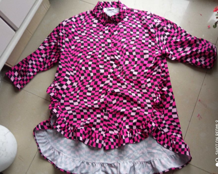 NEW COLLECTION koszula bluzka 130cm pachy amarant fuksja  52 54
