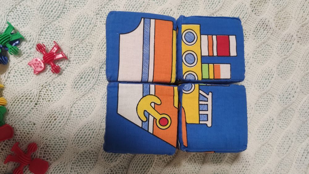 Кубики мягкие игрушки