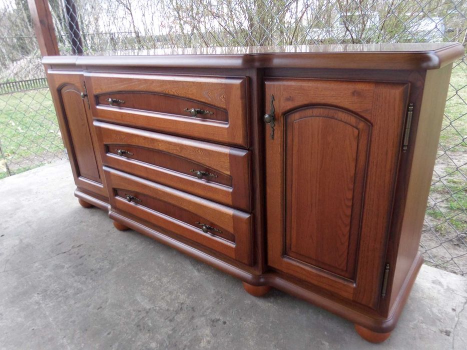 witryn narożna Rogowa Bawaria kolor orzech stan BDB wysyłka dowóz igła