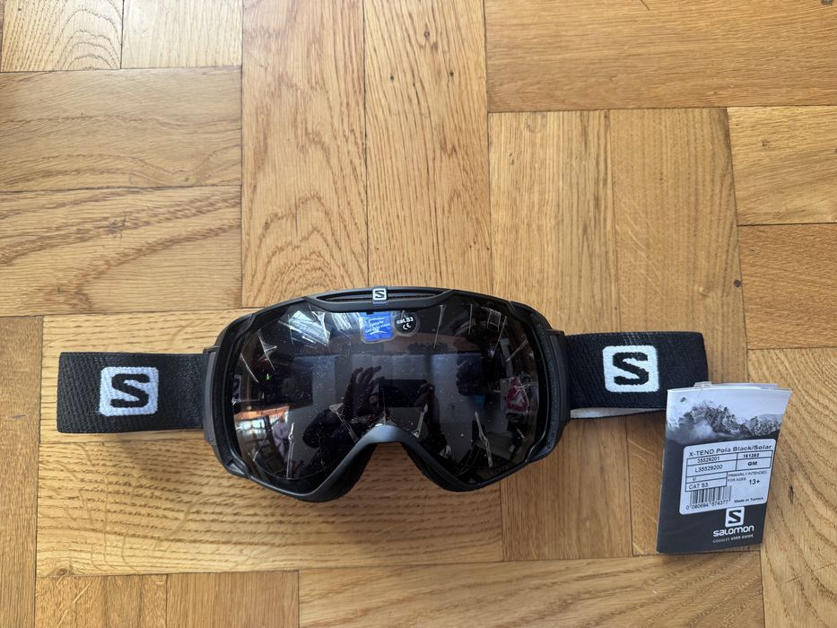Gogle SALOMON Xtend white/solar Blue