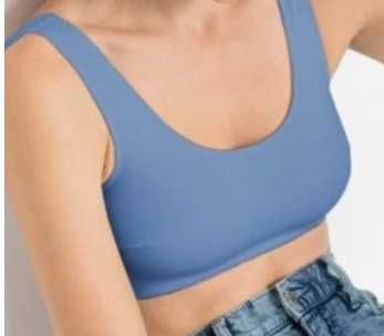 _NOWY biustonosz SPORTOWY bezszwowy 2 pack r. M/38 bawełna