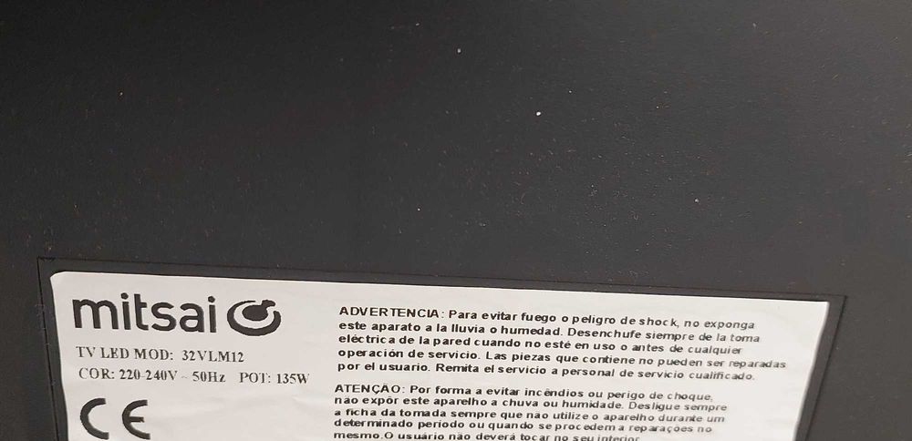 TV Monitor HD Mitsai 32" - Excelente Estado