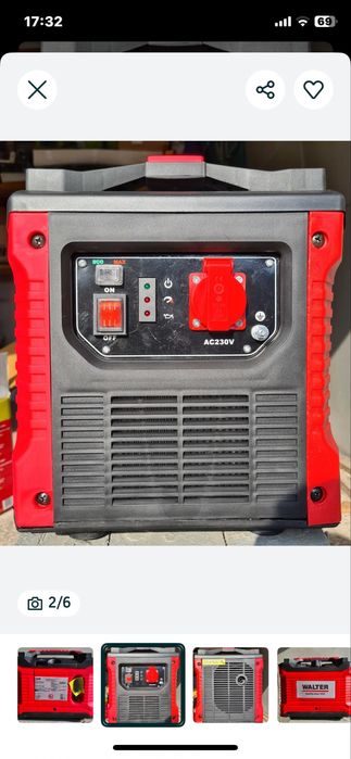 Генератор 1000 ватт інверторний