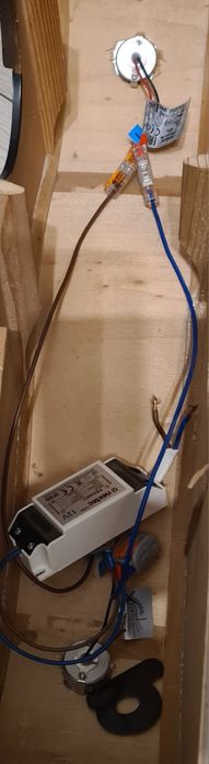 Półka ścienna kinkiet led gitara klasyczna