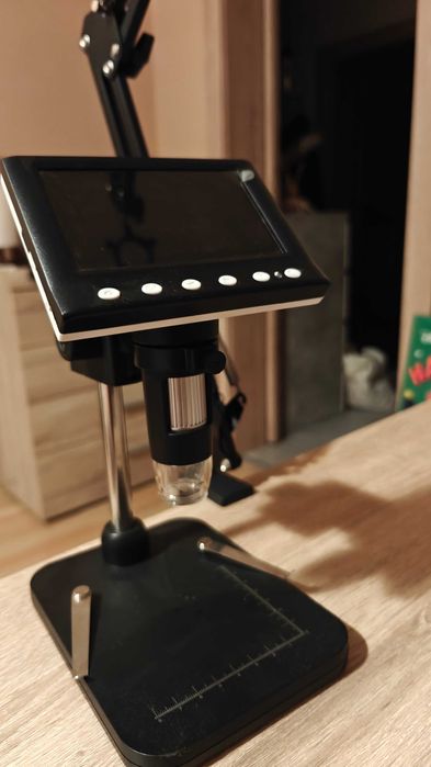 Mikroskop cyfrowy 1000X + ramię ze stali węglowej