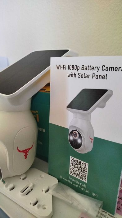 Câmara de Vigilância Solar Q50 1080p Wi-Fi 2.4GHz