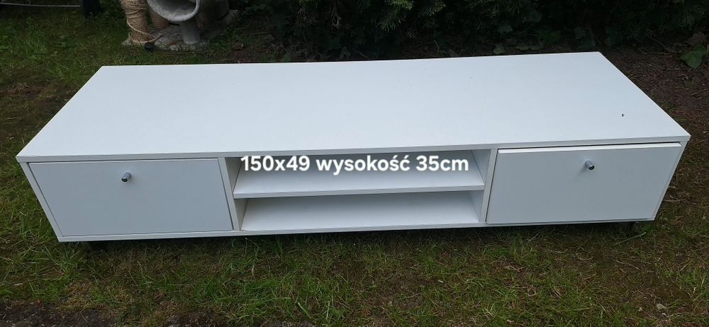 Szafka pod telewizor biała matowa