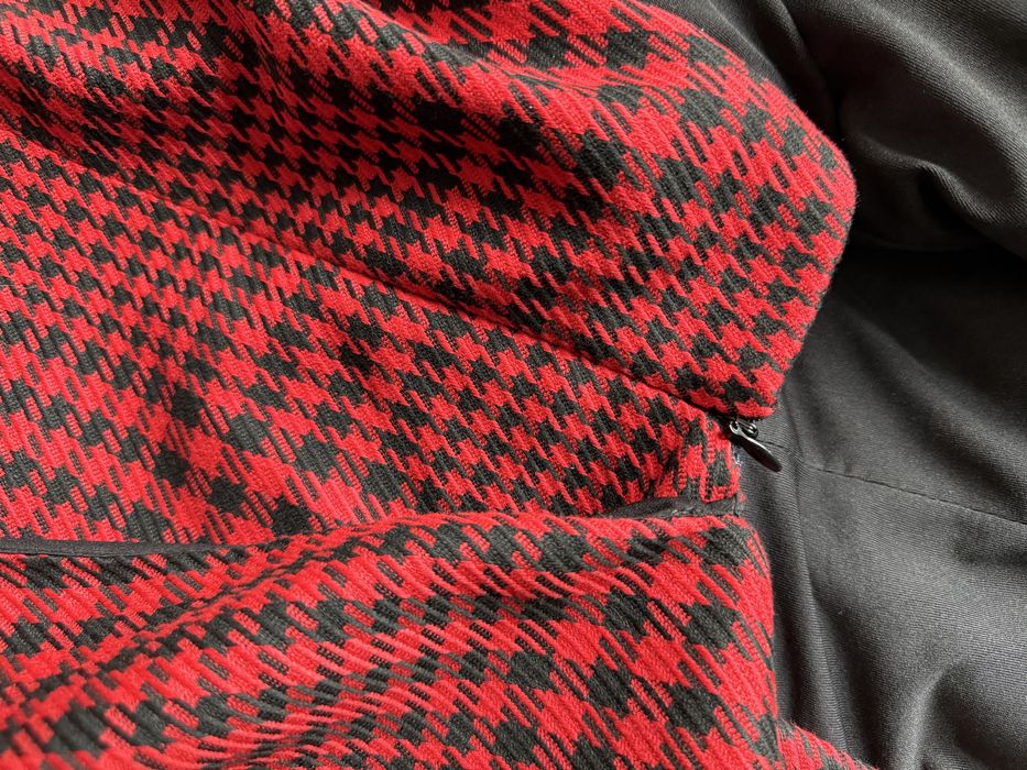Kombinezon w pepitkę czarny czerwony elegancki Zara S jak nowy