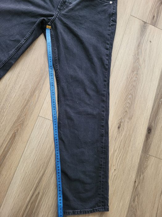 Spodnie damskie jeansowe ciemne h&m
