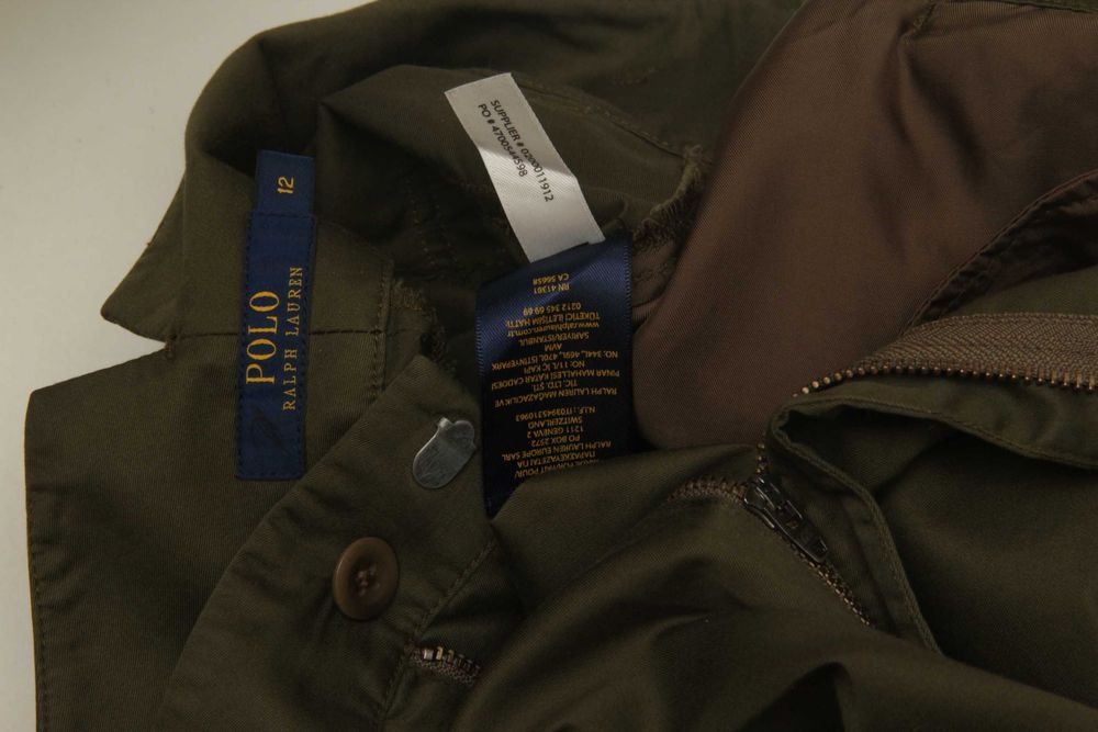 Polo Ralph Lauren рр 12 L милитари брюки из хлопка подстреленые