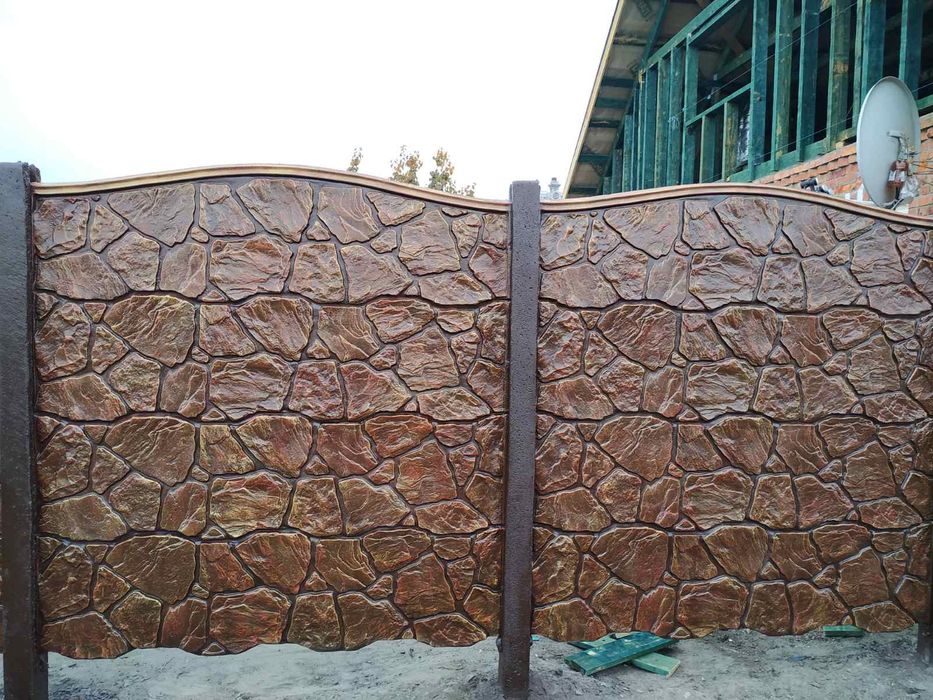 Бетонные заборы и ворота – изготовление, установка, покраска, доставка